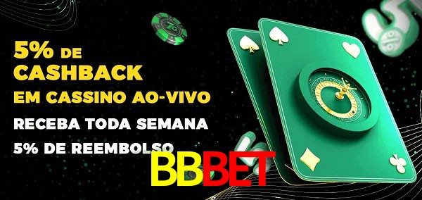 Promoções do cassino ao Vivo BBBET